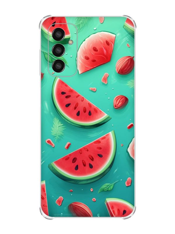 Чохол із потовщеними кутами на Samsung Galaxy M13 4G :: Скибки кавуна (принт 340)