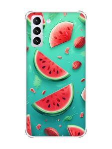 Чохол з потовщеними кутами на Samsung Galaxy S21 (G991) :: Скибки кавуна (принт 340)