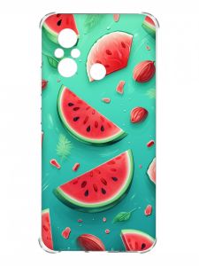 Чохол з потовщеними кутами на Xiaomi Redmi 12C :: Скибки кавуна (принт 340)