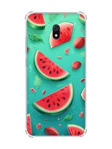 Чохол з потовщеними кутами на Xiaomi Redmi 8A :: Скибки кавуна (принт 340)