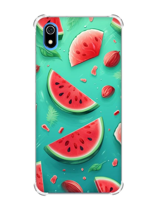 Чохол з потовщеними кутами для Xiaomi Redmi 7A :: Скибки кавуна (принт 340)