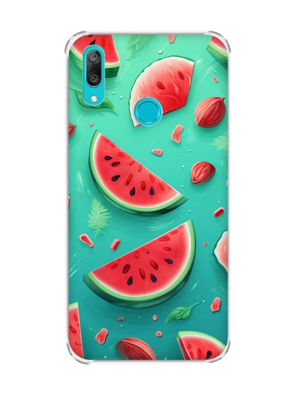 Чохол з потовщеними кутами Huawei Y7 2019/Y7 prime 2019 :: Скибки кавуна (принт 340)