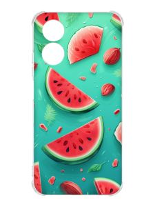 Чохол із потовщеними кутами на Oppo A17 :: Скибки кавуна (принт 340)