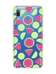 Прозорий чохол для Samsung Galaxy A30 (2019)/A20 (2019) :: Кавуни и лайм (принт 345)