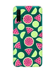Прозорий чохол на Xiaomi Redmi 9T  :: Кавуни и лайм (принт 345)