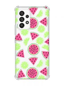 Чохол з потовщеними кутами на Samsung Galaxy A53 :: Кавуни и лайм (принт 345)
