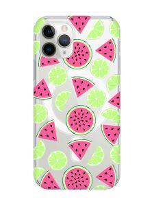 Магнітний чохол на iPhone 11 Pro Max із підтримкою MagSafe :: Кавуни и лайм (принт 345)