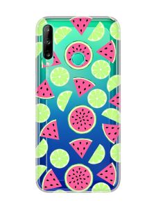 Прозорий чохол для Huawei P40 lite E / Y7p  :: Кавуни и лайм (принт 345)