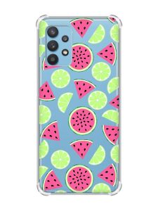 Чохол з потовщеними кутами на Samsung Galaxy A32 :: Кавуни и лайм (принт 345)