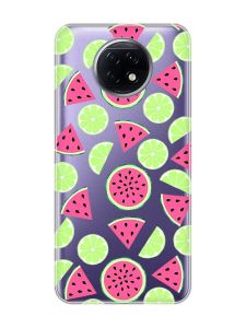 Прозорий чохол на Xiaomi Redmi Note 9T/Redmi Note 9 5G :: Кавуни и лайм (принт 345)