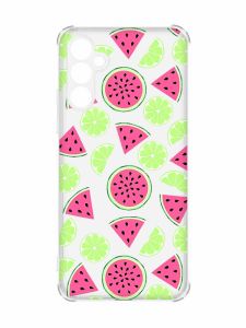Чохол з потовщеними кутами на Samsung Galaxy A34 5G :: Кавуни и лайм (принт 345)