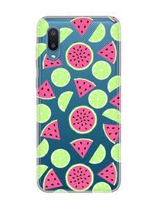 Прозорий чохол на Samsung Galaxy A02/A022 (2021) :: Кавуни и лайм (принт 345)