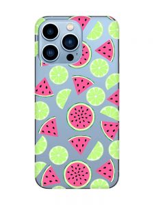 Прозорий чохол на Apple iPhone 13 Pro Max :: Кавуни и лайм (принт 345)