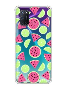 Чохол з потовщеними кутами на Oppo A52/A72/A92 :: Кавуни и лайм (принт 345)