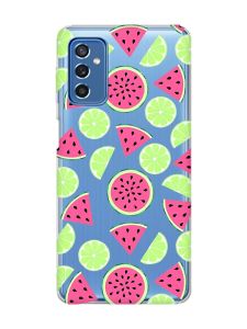 Прозорий чохол на Samsung Galaxy M52 :: Кавуни и лайм (принт 345)