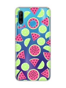 Прозорий чохол на Huawei P30 Lite :: Кавуни и лайм (принт 345)