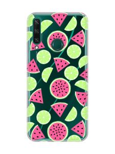 Прозорий чохол на Huawei Y6p :: Кавуни и лайм (принт 345)