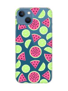 Прозорий чохол на Apple iPhone 13 :: Кавуни и лайм (принт 345)