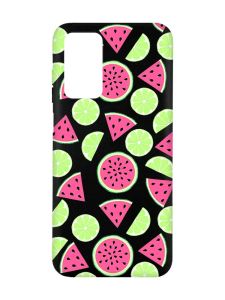 Матовий чорний чохол на Xiaomi Redmi Note 11 4G :: Кавуни и лайм (принт 345)