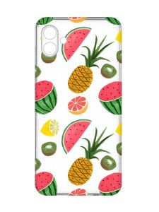 Прозорий чохол на Samsung Galaxy A04e/A042 :: Фруктовий мікс (принт 347)