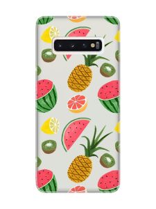 Прозорий чохол на Samsung Galaxy S10 :: Фруктовий мікс (принт 347)