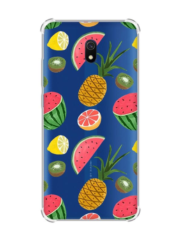 Чохол з потовщеними кутами на Xiaomi Redmi 8A :: Фруктовий мікс (принт 347)