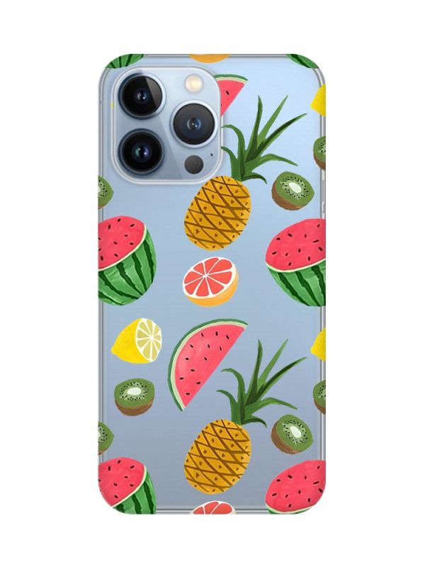Прозорий чохол на Apple iPhone 13 Pro :: Фруктовий мікс (принт 347)
