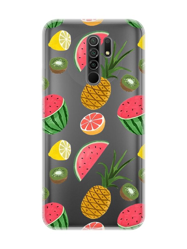 Прозорий чохол на Xiaomi Redmi 9 :: Фруктовий мікс (принт 347)