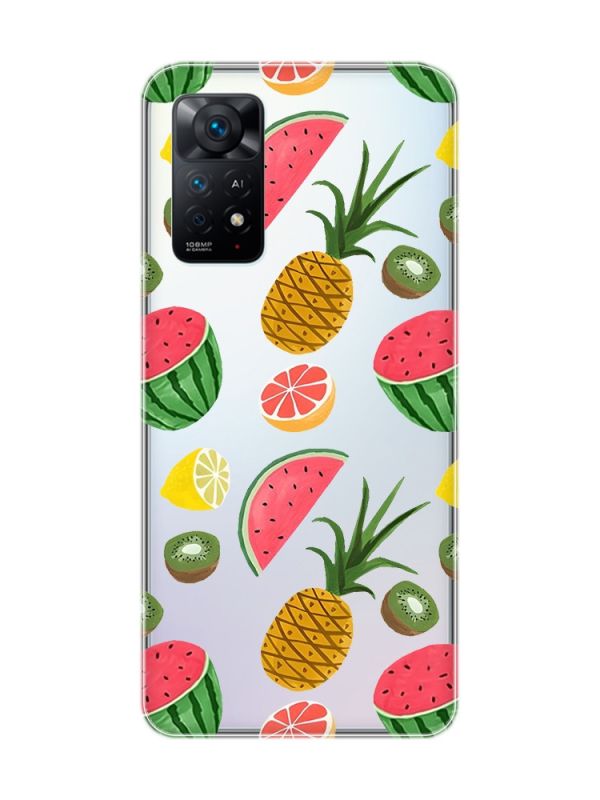 Прозорий чохол на Xiaomi Redmi Note 11 Pro :: Фруктовий мікс (принт 347)