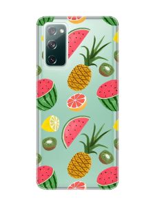 Прозорий чохол на Samsung Galaxy S20 FE :: Фруктовий мікс (принт 347)