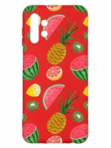 Матовий червоний чохол на Samsung A13 4G :: Фруктовий мікс (принт 347)