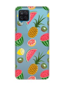 Прозорий чохол на Samsung Galaxy A12 4G :: Фруктовий мікс (принт 347)