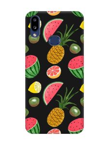Матовий чорний чохол на Samsung Galaxy A10ѕ A107 :: Фруктовий мікс (принт 347)