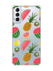 Чохол з потовщеними кутами на Samsung Galaxy S21 (G991) :: Фруктовий мікс (принт 347)