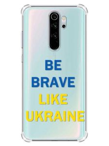 Чохол з потовщеними кутами на Xiaomi Redmi Note 8 Pro :: Сміливість (патріотичний принт 5)