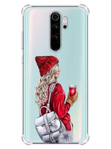 Чохол з потовщеними кутами на Xiaomi Redmi Note 8 Pro :: Дівчина з рюкзаком (принт 9)