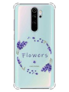 Чохол з потовщеними кутами на Xiaomi Redmi Note 8 Pro :: Лавандовий віночок (принт 19)