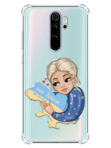 Чохол з потовщеними кутами на Xiaomi Redmi Note 8 Pro :: Моя Україна (патріотичний принт 24)