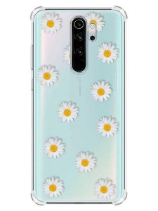 Чохол з потовщеними кутами на Xiaomi Redmi Note 8 Pro :: Фон ромашки (принт 41)