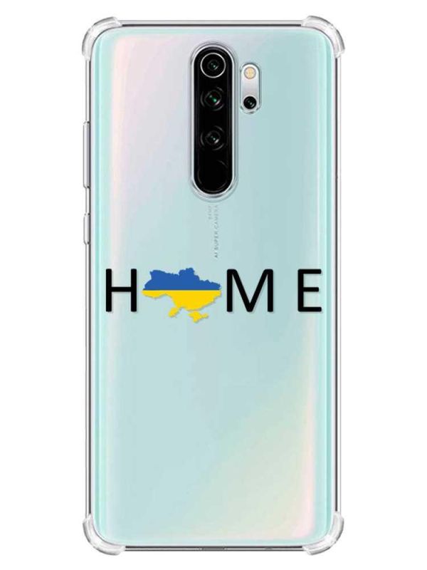 Чохол з потовщеними кутами на Xiaomi Redmi Note 8 Pro :: Дім Україна (патріотичний принт 72)