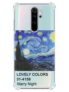 Чохол з потовщеними кутами на Xiaomi Redmi Note 8 Pro :: Зоряна ніч (принт 74)