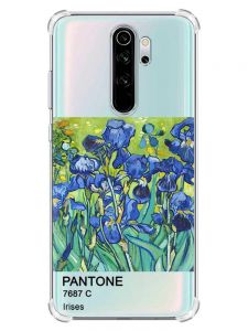 Чохол з потовщеними кутами на Xiaomi Redmi Note 8 Pro :: Іриси (принт 75)