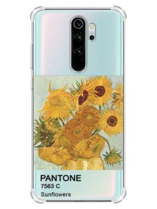 Чохол з потовщеними кутами на Xiaomi Redmi Note 8 Pro :: Соняхи (принт 81)