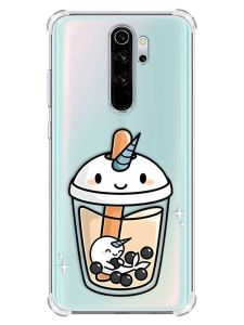 Чохол з потовщеними кутами на Xiaomi Redmi Note 8 Pro :: Коктейль Єдиноріг (принт 96)