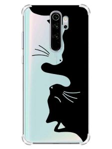 Чохол з потовщеними кутами на Xiaomi Redmi Note 8 Pro :: Котики (принт 118)