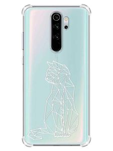 Чохол з потовщеними кутами на Xiaomi Redmi Note 8 Pro :: Котик (принт 125)