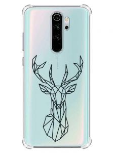 Чохол з потовщеними кутами на Xiaomi Redmi Note 8 Pro :: Олень (принт 128)