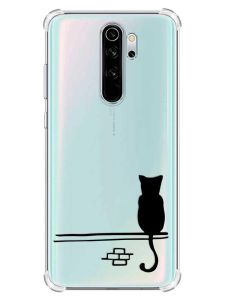 Чохол з потовщеними кутами на Xiaomi Redmi Note 8 Pro :: Кіт (принт 130)