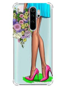 Чохол з потовщеними кутами на Xiaomi Redmi Note 8 Pro :: Квітковий настрій (принт 226)