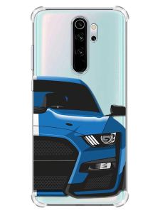 Чохол з потовщеними кутами на Xiaomi Redmi Note 8 Pro :: Авто синє (принт 229)